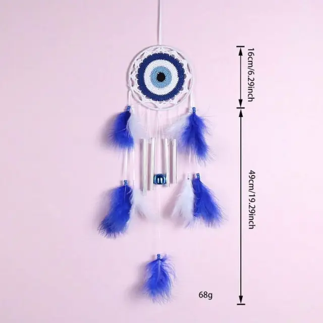 Κρεμαστό διακοσμητικό ονειροπαγίδα 65cm - Hanging decoration dreamcatcher 0101017 3