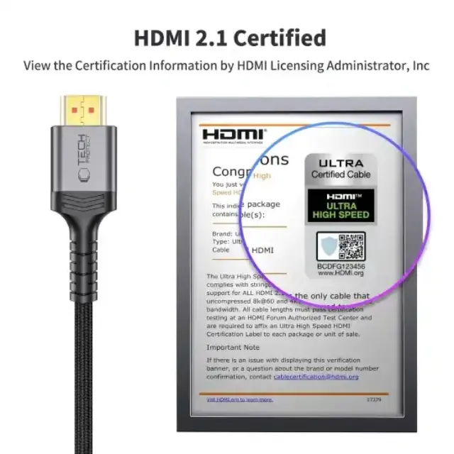 Tech-protect Ultraboost Cable Hdmi 2.1 4k 120hz / 8k 60hz 200cm Black 3