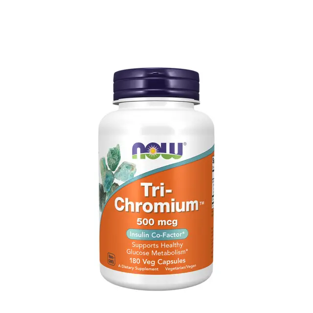 Now Foods Tri-Chromium™ 500 mcg with Cinnamon 180 Veg Capsules