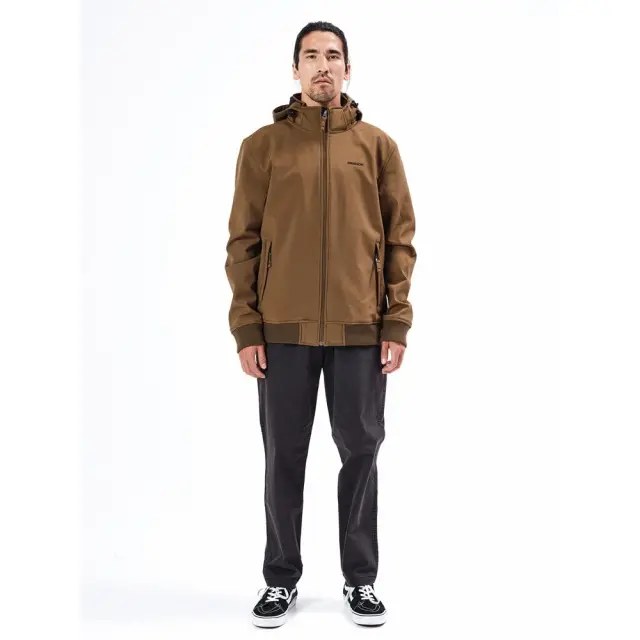 Emerson Men's Soft Shell Rib Jkt, Det/ble Hood (20-212.EM11.08-BD OLIVE) - Λαδί 2