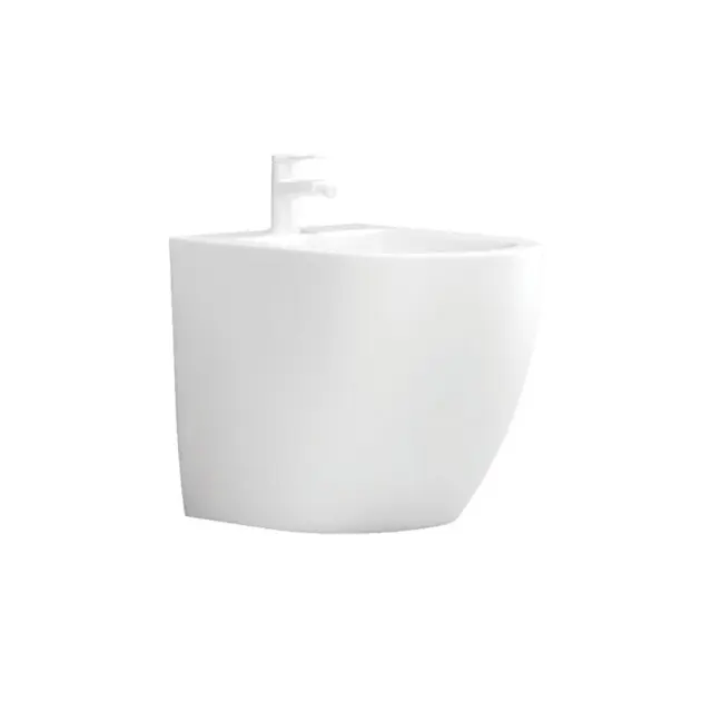 Μπιντέ δαπέδου MILOS LT 2141C White Glossy KARAG