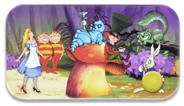 Μεταλλική Ταμπακιέρα V-Syndicase Tin Box - Alice Mushroom 2