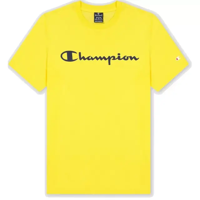 CHAMPION CREWNECK T-SHIRT ΜΠΛΟΥΖΑ ΑΝΔΡΙΚΗ YELLOW