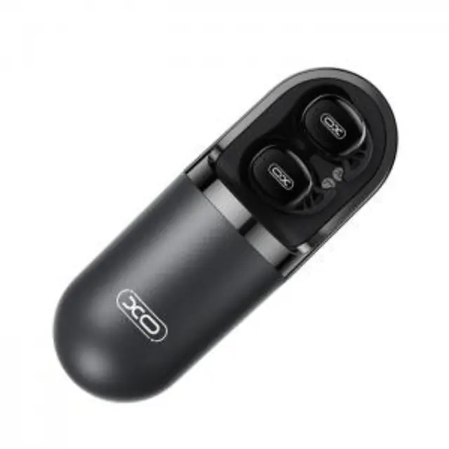 Bluetooth εργονομικά ακουστικά με δονούμενη θήκη φόρτισης και δυνατότητα χρήσης κατά τον ύπνο, σε μαύρο χρώμα 2