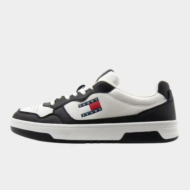 Tommy Hilfiger - Ανδρικά Sneakers Cupsole Leather Ess EM0EM01443-YBL Μαύρο - 46