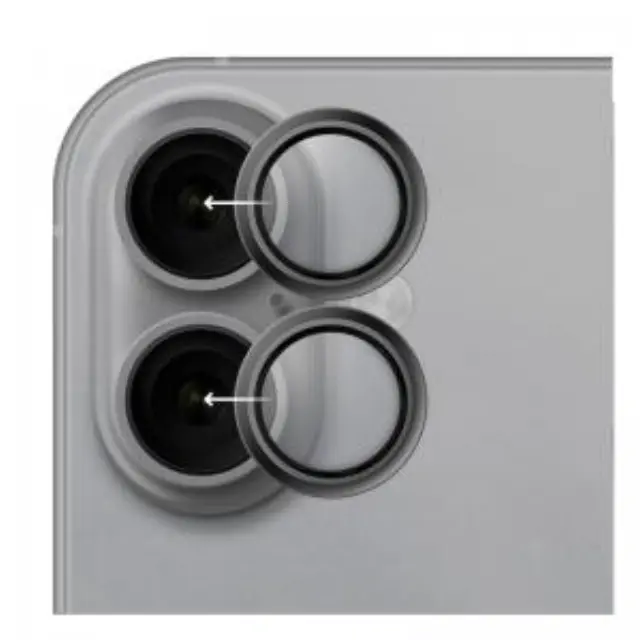 Tempered Glass Rings Hammer Glass για Τζαμάκι Κάμερας Apple iPhone 17 Μαύρο N70140 3