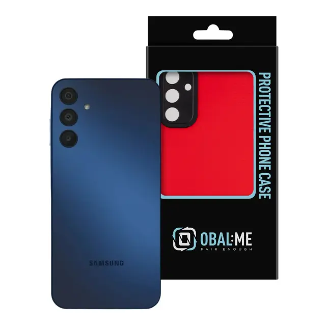 OBAL:ME NetShield Cover for Samsung Galaxy A15 4G/5G Red 3