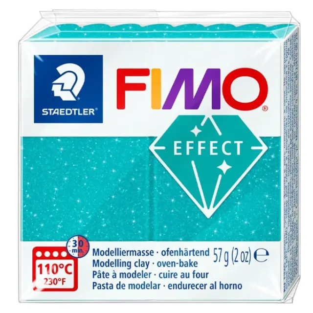 Πολυμερικός Πηλός Staedtler Fimo Effect No392 - Galaxy Turquoise - 57gr