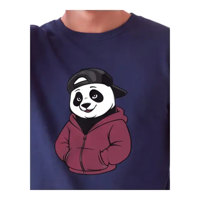 Mario Uomo Ανδρική Πυτζάμα Cool Panda, Χρώμα Σκούρο Μπλε 3