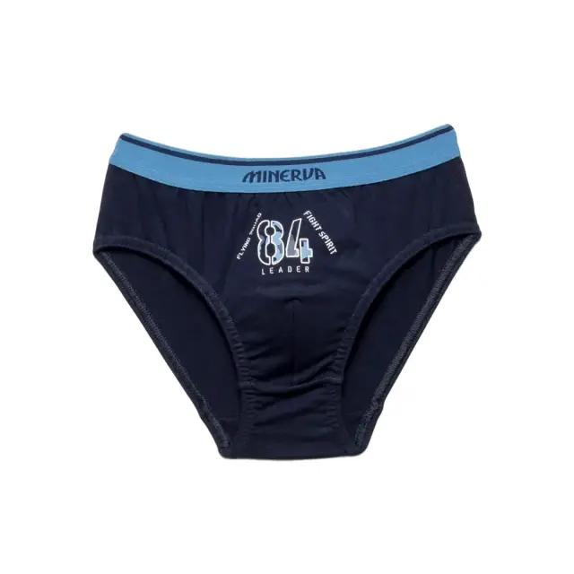 Minerva Παιδικό Εφηβικό Slip Αγόρι Blue Camo - Τριπλό Πακέτο, Χρώμα Μαρίν-Camo-Γκρι Μελ. 3