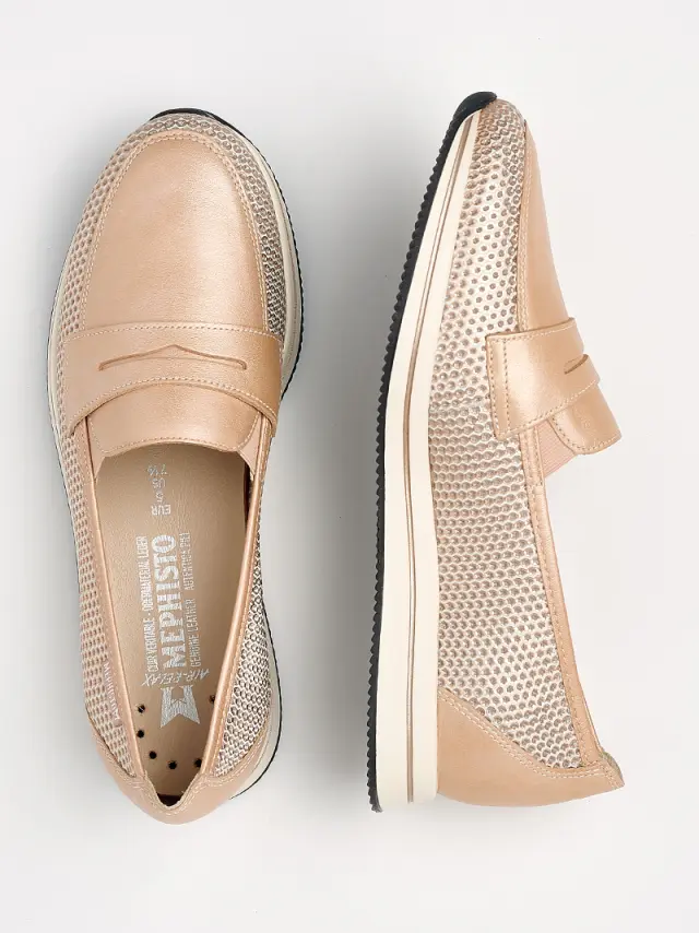 Mephisto Μοκασίνια-Loafers Γυναικείο δέρμα Ροζ MEP/LYA OLD PINK 3