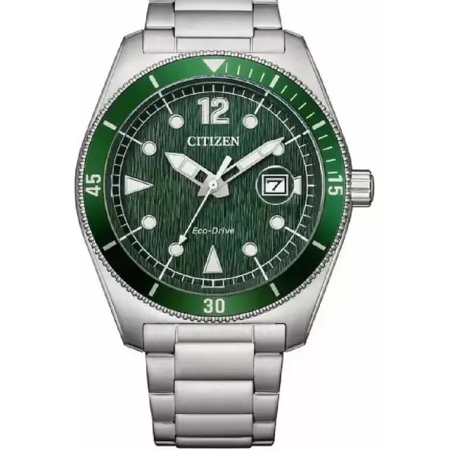 Citizen Sports EcoDrive Men's Watch Silver Steel Bracelet AW1880-55X