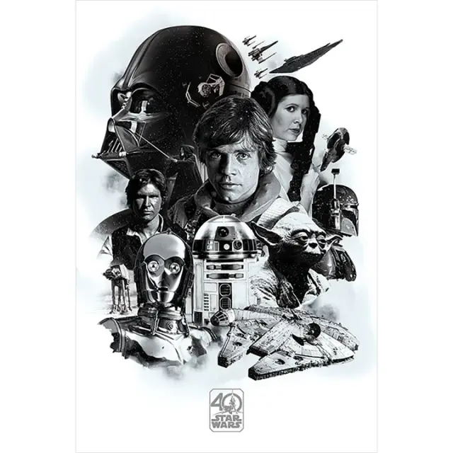 Αφίσα Pyramid International Star Wars 40th Anniversary (Montage) 61x91.5εκ - PP34164