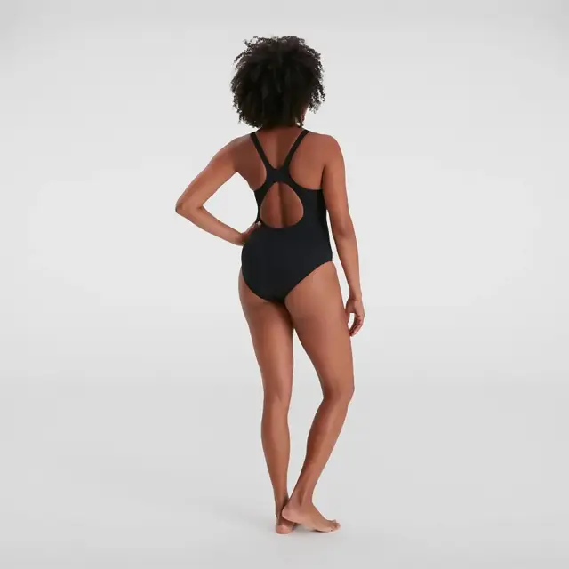 Speedo Women's Placement Muscleback Swimwear Μαύρο - Πράσινο 808694G703 (Speedo) - 36 2