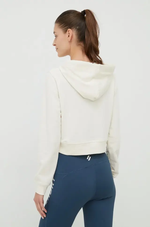 Calvin Klein - Cropped Γυναικείο Φούτερ με Κουκούλα Performance 00GWS2W324-101 Λευκό - M 2