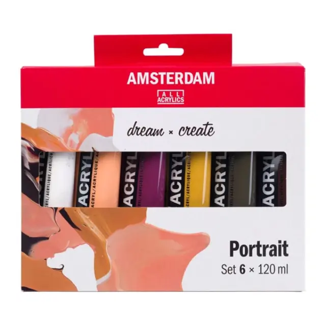 Σετ Ακρυλικά Talens Amsterdam, Portrait 5 Χρώματα x 120ml