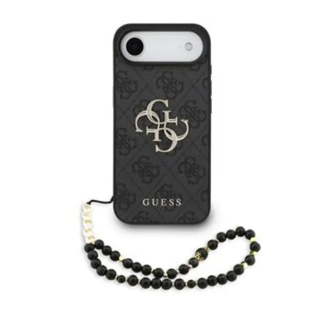 Guess PU 4G Metal Logo Strap Case for iPhone Air Black
