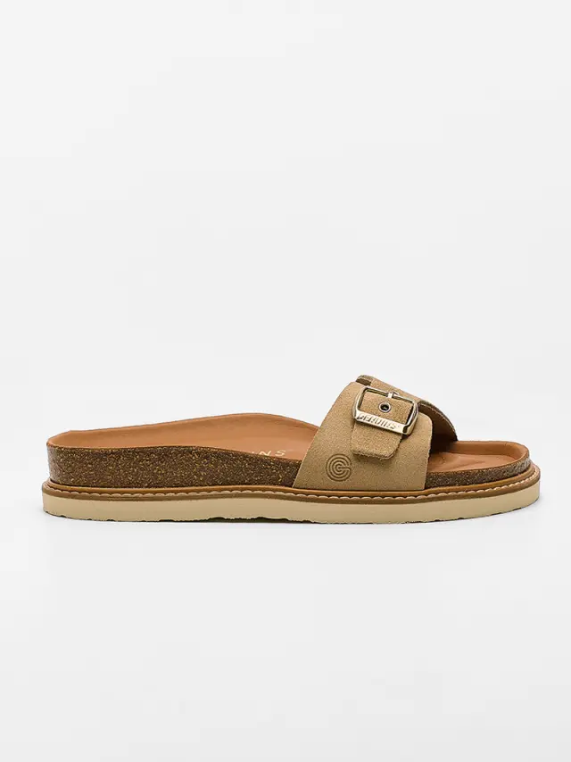 Genuins Πέδιλα Γυναικείο δέρμα Nubuck Μπεζ GEN/TORONTO VELOUR G106264 ALMOND 3