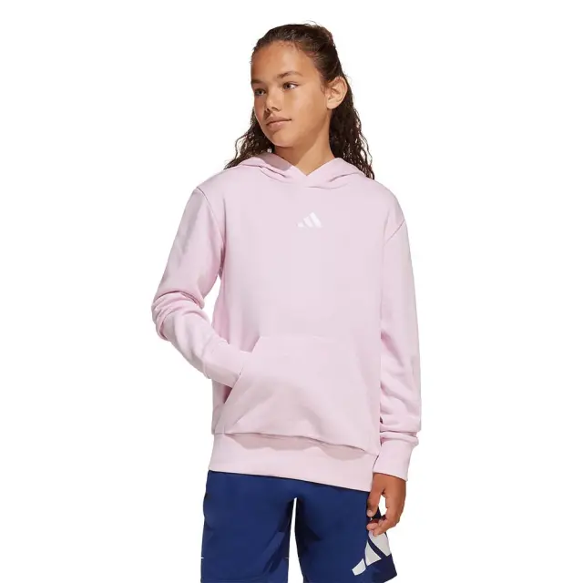 adidas Sportswear Unisex Kids Small Logo Fleece 225 Hoodie Ροζ JC9773 (adidas Sportswear)