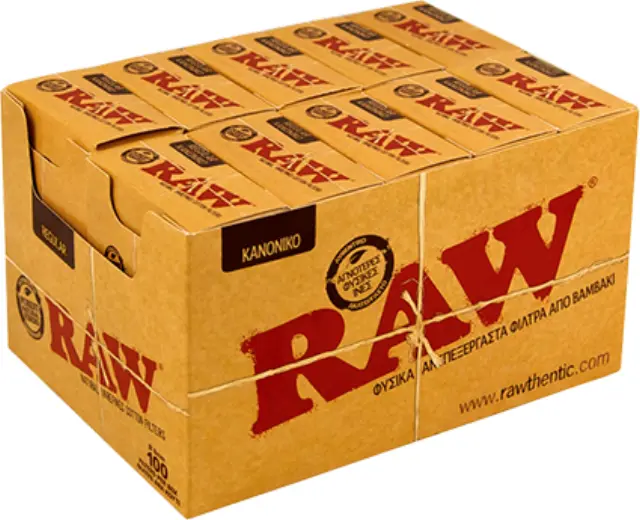 RAW Φιλτράκια σε Κουτί - Regular 10τεμ.