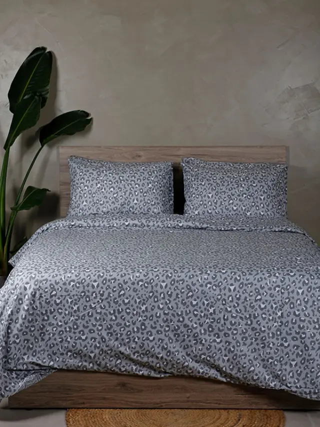 Παπλωματοθήκη Cotton Feelings 2044 Grey Μονή (170x250) Sunshine