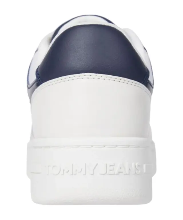 Tommy Hilfiger - Ανδρικά Δερμάτινα Sneakers Tjm Retro Basket Ess EM0EM01395-DW4 Λευκό 2