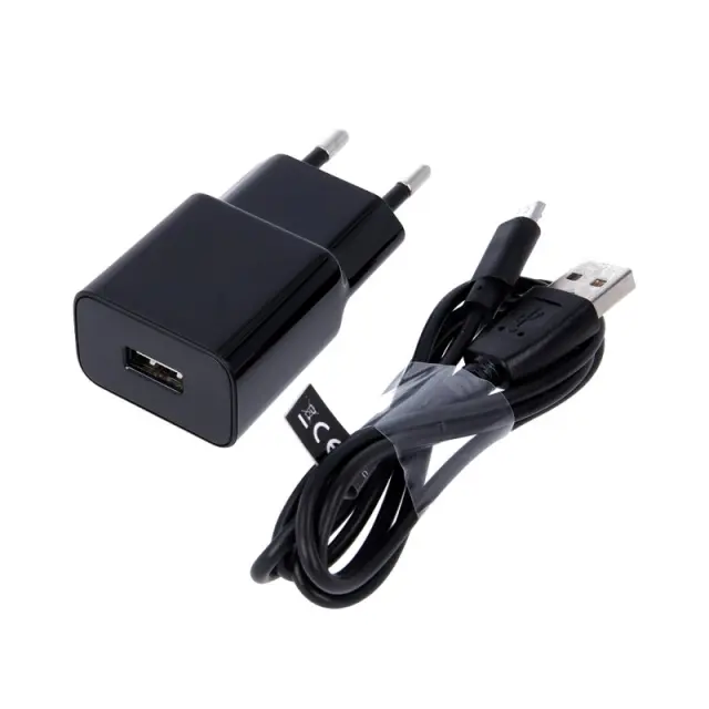 Maxlife MXTC-01 Charger 1x USB 2.1A + MicroUSB Cable Black