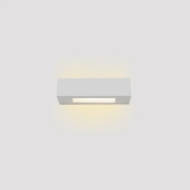 Inlight Επιτοίχιο Φωτιστικό Γύψινο Λευκό 1×E14 – 22 cm (43049-C-White)