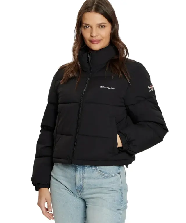 Guess - Γυναικείο Μπουφάν Regular Fit W4BL20WGII2-JBLK Μαύρο - XL