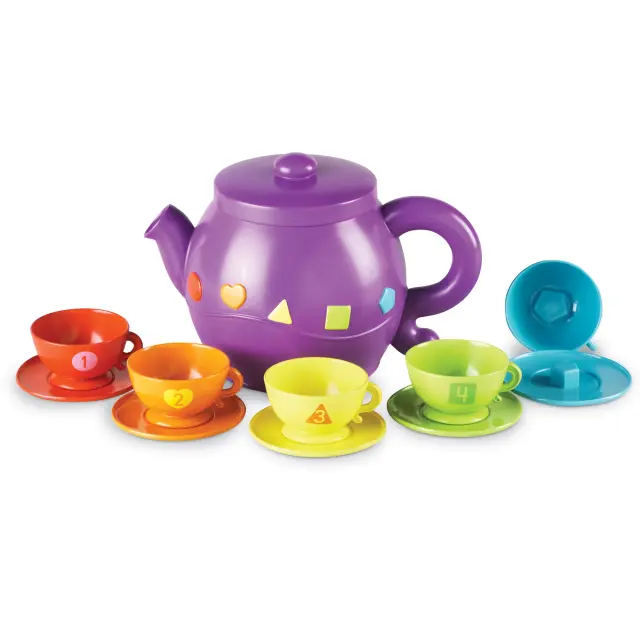 Learning Resources Εκπαιδευτικό Παιχνίδι Σετ Τσαγιού Serving Shapes από 2+ ετών LER 7740
