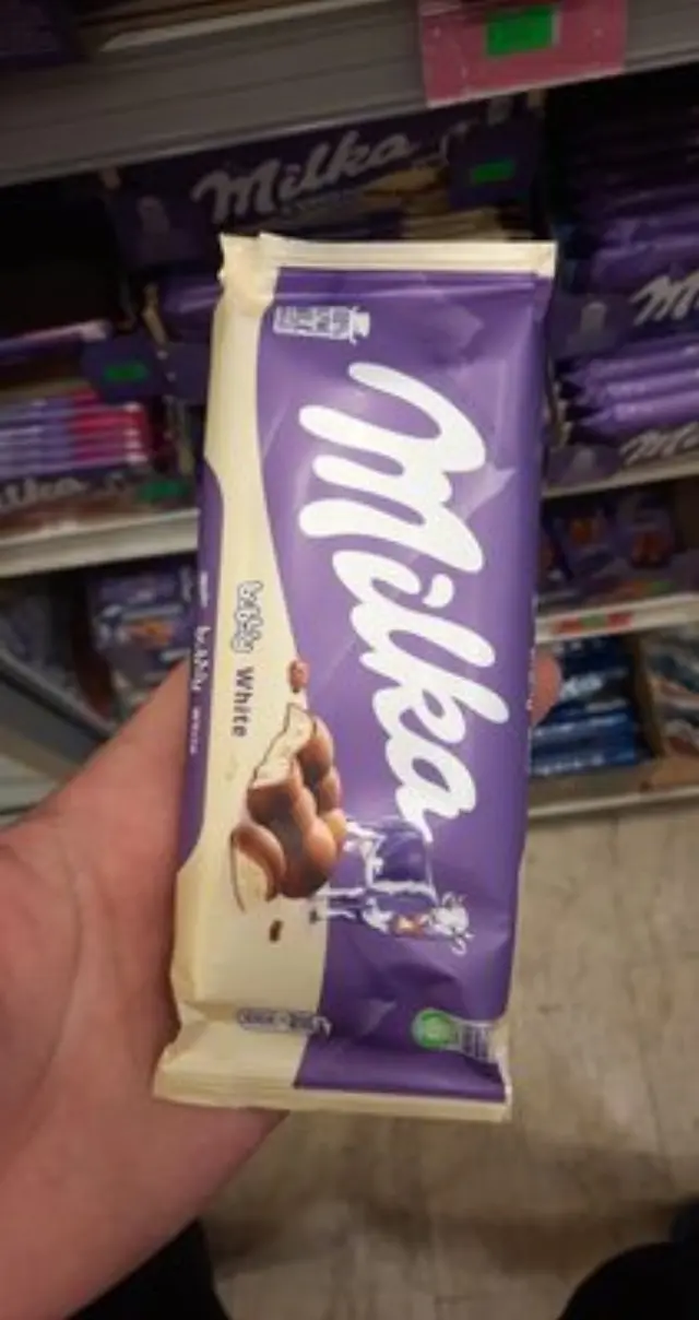 Milka Σοκολάτα Bubbly White 100 gr