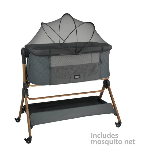 Λίκνο Bebe Stars Serenity 2 in 1 Smoked Grey 846-186 2