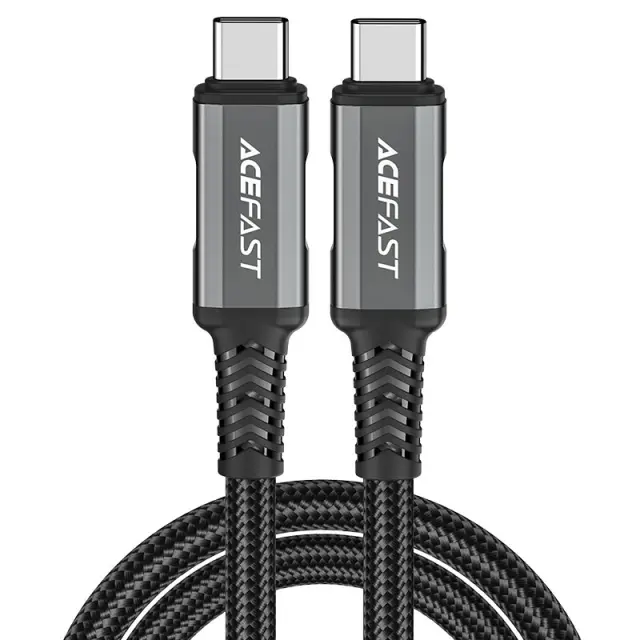 Καλώδιο Acefast C1-09 USB-C σε USB-C PD240W 40Gbps Data Transfer 4K Screem Support Μαύρο 1.2m