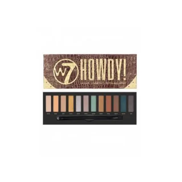 W7 Howdy Eyeshadow Palette Παλέτα σκιών σε στερεή μορφή 12 χρώματα