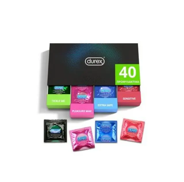 Durex Surprise Me Premium Variety Pack Ποικιλία με Επιλεγμένα Προφυλακτικά σε Κασετίνα, 40τμχ