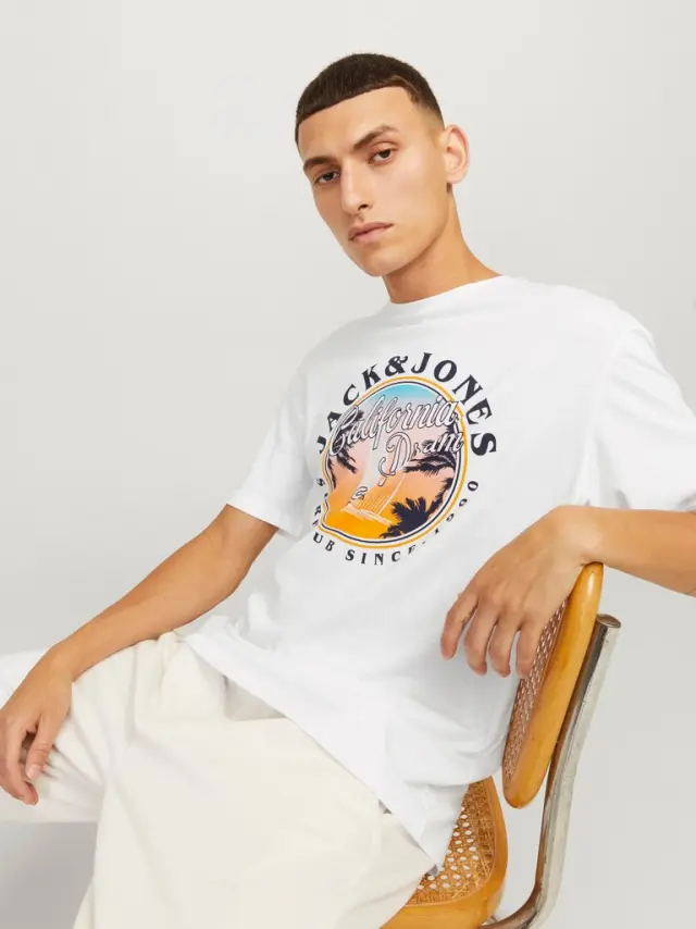 JJOWEN SUMMER TEE SS CREW NECK white - XL 3