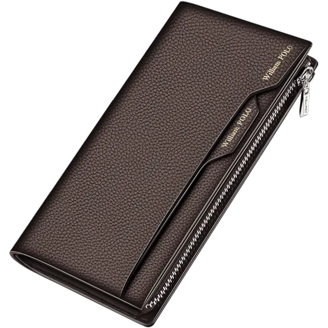 Δερμάτινο Ανδρικό πορτοφόλι William Polo 205255 brown - One Size