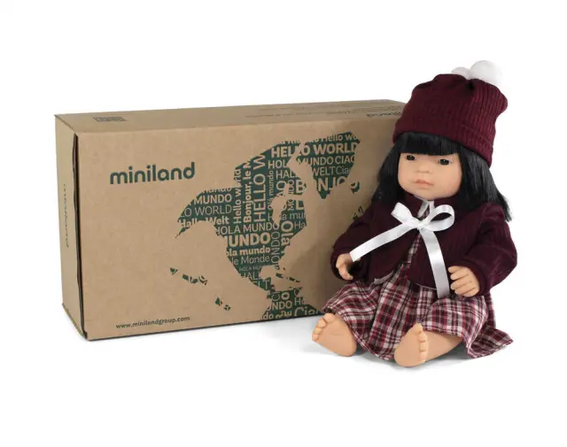 MINILAND DOLLS MINILAND ΚΟΥΚΛΑ ΑΣΙΑΤΙΣΣΑ 38 CM ΜΕ ΡΟΥΧΑΛΑΚΙΑ 2