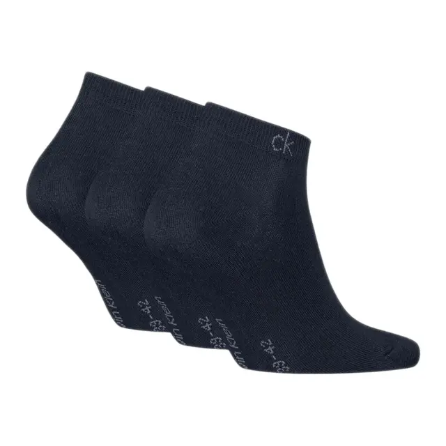 Calvin Klein Ανδρικές Κάλτσες Σοσόνια Sneaker - 3 Ζεύγη, Χρώμα Σκούρο Μπλε - 39-42 2
