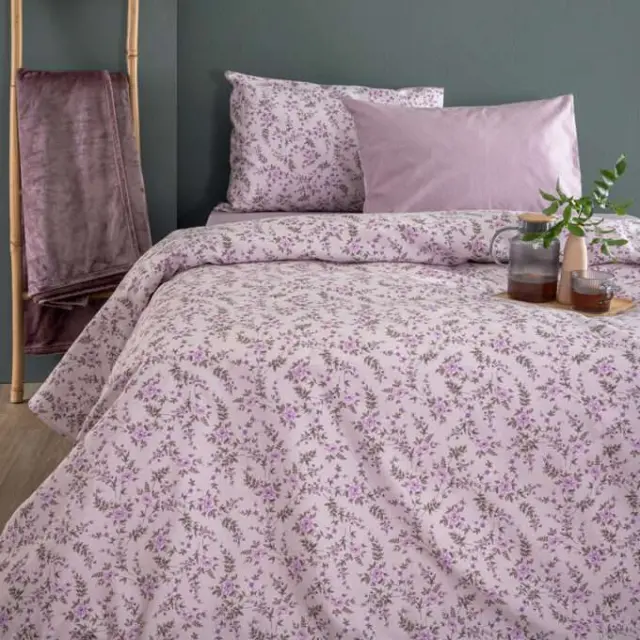 Σετ Παπλωματοθήκη Υπέρδιπλη Flannel Beauty 240x250 FB0235
