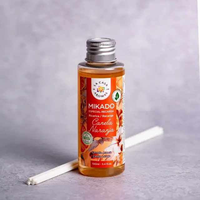 La Casa de Los Aromas Mikado Αρωματικός Διαχυτήρας Χώρου με Στικ Κανέλα & Πορτοκάλι 100ml