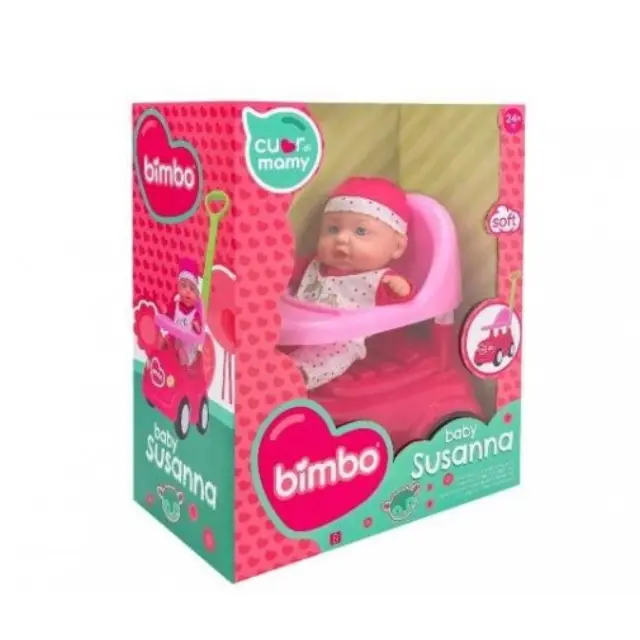 Κούκλα-μωρό με συρόμενη περπατούρα Bimbo Susanna Baby (12 μηνών+) 2