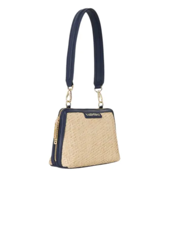 Valentino Bags - Γυναικεία Τσάντα Ώμου Demetra VBS9R942-H79 Μπεζ/Μπλε 2