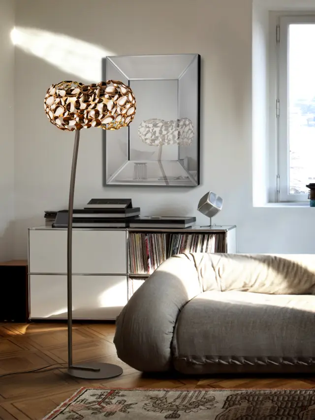 NARISA FLOOR LAMP 5L ROSE GOLD φωτιστικό δαπέδου Ροζ χρυσό Σκούρο Καφέ 2