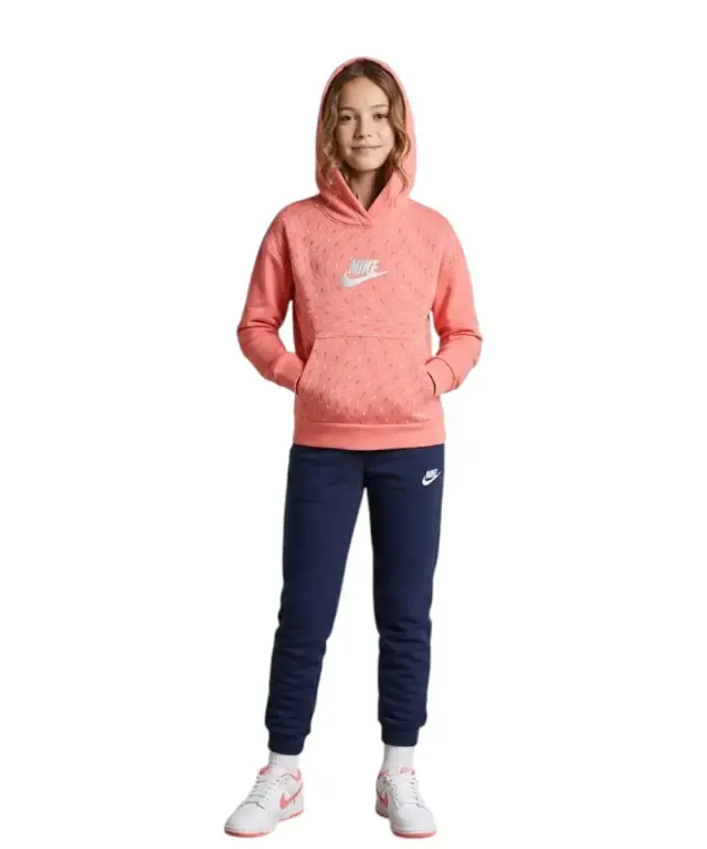 Nike - Παιδική Μπλούζα Φούτερ Sport Essentials 36J048-611 Κοραλλί/Ροζ - 6/7 ετών 3