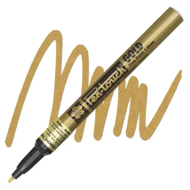 Μαρκαδόρος Sakura Pen-Touch, 1.0mm Fine - Gold