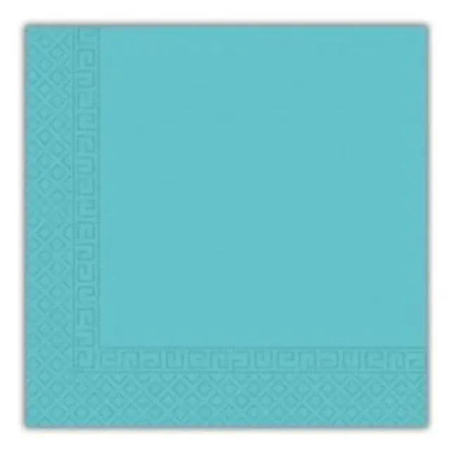 Party Χαρτοπετσέτες Decorata Solid Color Τυρκουάζ 33x33 εκ. 20Τ (93050) Γαλάζιο