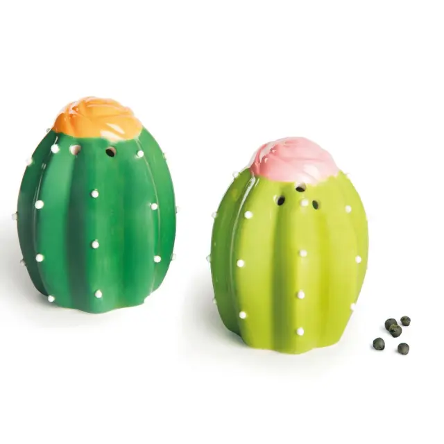 Excelsa Κεραμικό σετ Αλατοπίπερο / Salt & Pepper set: Cactus