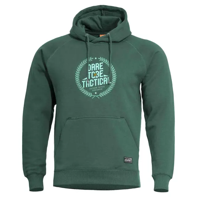 Pentagon Phaeton "Laurel" Hood Sweater-Μπλούζα Φούτερ για Καθημερινή Χρήση - 83-SprinBok Green-Πράσινο Σκούρο