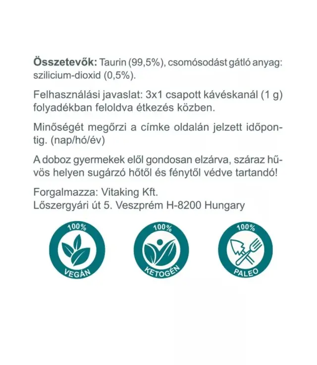 Vitaking Taurine powder 3